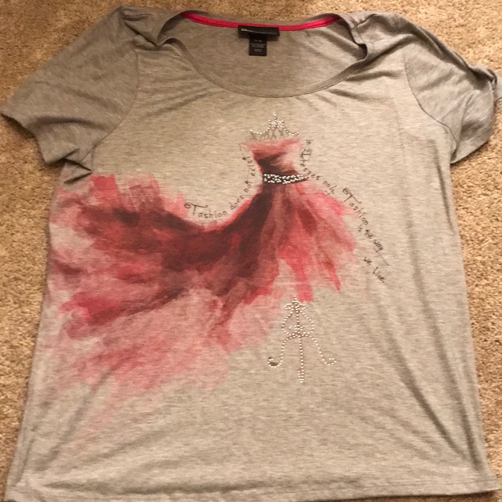 Pink dress tee